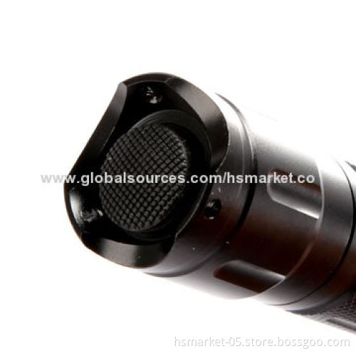 Stainless steel head LED flashlight, 3x Cree XM-L T6 LED, rechargeable 2x 18650 battery, 5 modesNew